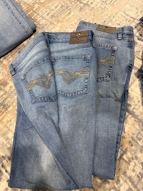 Cody James Light Blue Straight Leg Jeans